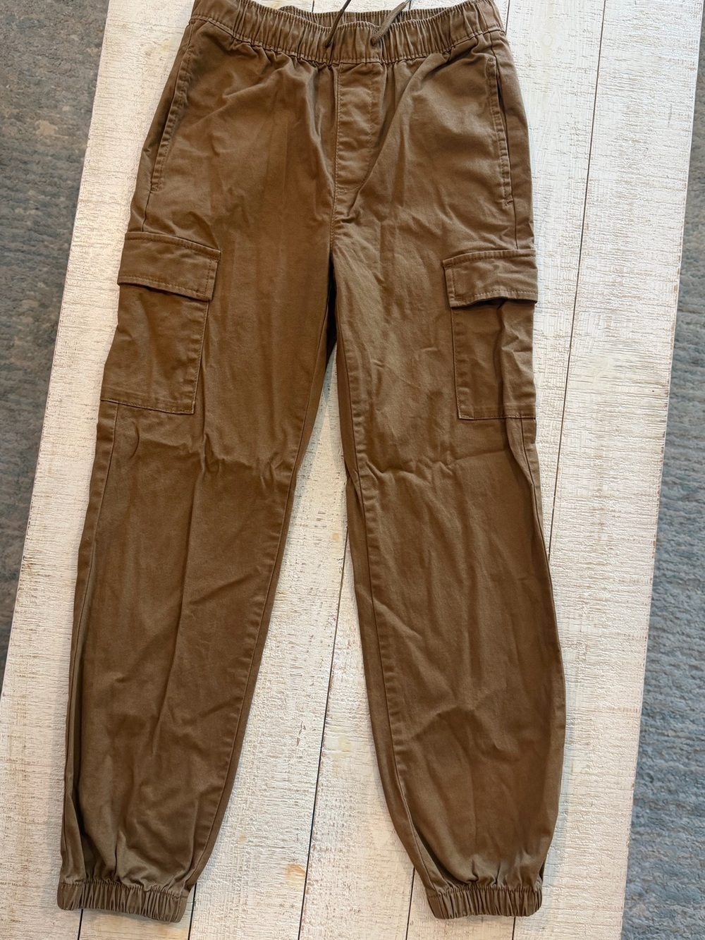 GAP Boys XL 12/13 Cargo Jogger Pants - khaki Brown